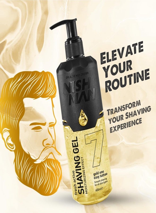 Nishman Fresh Active Non Foaming Shaving Gel | Moisturizing Effect | Dermatologist Tested | All Skin Type | Vegan, No Sulfates, Parabens or Silicones | 400 ML - Image 5